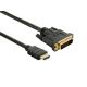 4World Kábel DVI-D-HDMI 24+1M-19M 1.8m Black