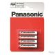 PANASONIC Zinc Carbon AAA Batéria 4ks