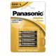 PANASONIC Alkaline Power 4ks AAA Batérie