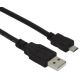Kábel USB 2.0 AM-Micro BM 1,8m čierny