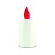 Hrobová sviečka LED BC172 biela sv, červený plamienok