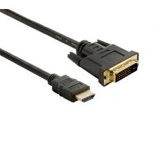4World Kábel DVI-D-HDMI 24+1M-19M 1.8m Black