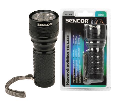 SENCOR SLL 20 svietidlo alu 16LED 3xAAA