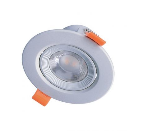 Solight WD212 LED podhľadové svietidlo bodové, 5W, 400lm, 3000K, okrúhle, strieborné