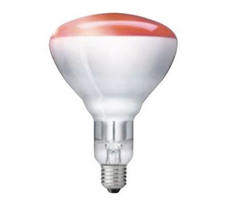 Žiarovka výhrevná E27 250W Červená
