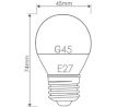 WhiteEnergy LED Žiarovka SMD2835 G45 E27 7W