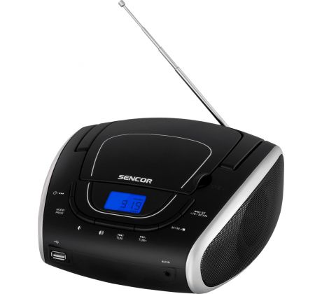 SENCOR SPT 1600 BS rádio s CD/MP3/USB