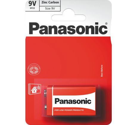 Panasonic 9V Zinc Carbon Red