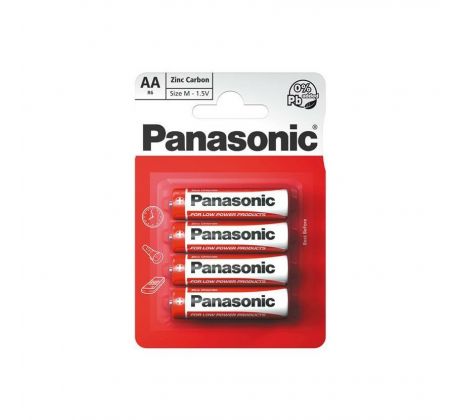 PANASONIC Zinc Carbon AA Batéria 4ks