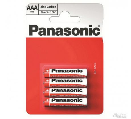 PANASONIC Zinc Carbon AAA Batéria 4ks