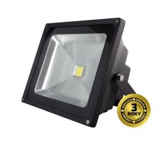 Solight WM-30W-E LED vonkajší reflektor, 30W, 2100lm, AC 230V, čierna