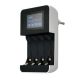 Solight DN25 nabíjačka s LCD displejom, AC 230V, 450mA, 4 kanály, AA/AAA, riadená mikroprocesorom