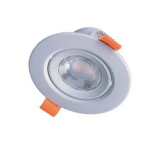 Solight WD213 LED podhľadové svietidlo bodové, 5W, 400lm, 4000K, okrúhle, strieborné