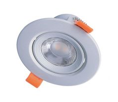 Solight WD216 LED podhľadové svietidlo bodové, 9W, 720lm, 3000K, okrúhle, strieborné