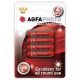AgfaPhoto zinková batéria R03/AAA, blister 4ks