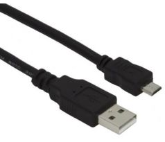 Kábel USB 2.0 AM-Micro BM 1,8m čierny