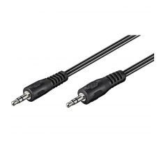 PremiumCord Kábel Jack 3,5mm M/M 2,5m čierny