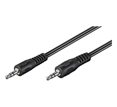 PremiumCord Kábel Jack 3,5mm M/M 2,5m čierny