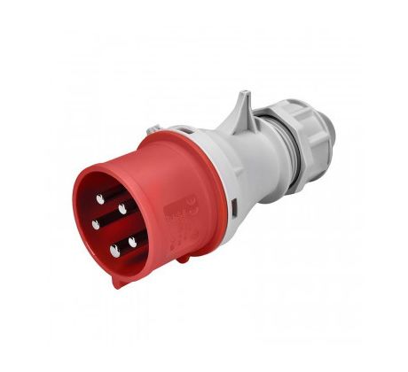 Vidlica priama 5 pólová 400V/32A IP44
