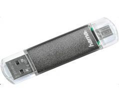 Hama flashPen "Laeta Twin " 32 GB 10 MB/s šedý