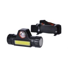 Solight WN32 LED čelové nabíjacie svietidlo, 3W+COB, 150+120lm