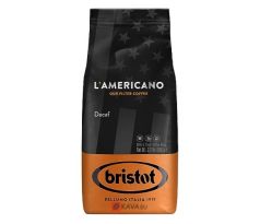 Bristol  L´Americano DECAF, bezkofeínová zrnková káva,  1 kg