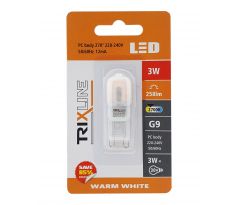 LED žiarovka Trixline 3W G9 teplá biela