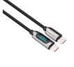Solight USB-C kábel s displejom, USB-C konektor - USB-C konektor, 100W, 2m