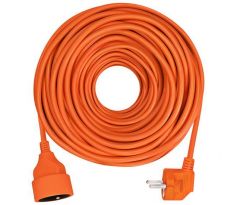 Solight predlžovací prívod - spojka, 1 zásuvka, 20m, 3 x 1,5mm2, oranžová