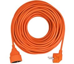 Solight predlžovací prívod - spojka, 1 zásuvka, 30 m, 3 x 1,5mm2, oranžová