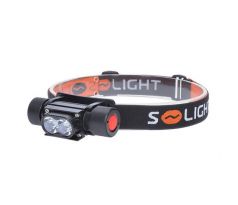 Solight LED čelové nabíjacie svietidlo, 650lm, Li-Ion