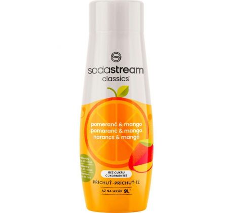 Sirup Pomaranč Mango Zero 440 ml SODA